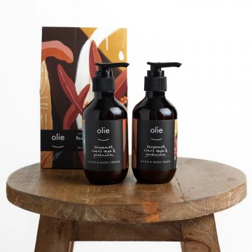 Gift Pack | Artist Wash + Cream Twin Set | Bergamot, Clary Sage + Geranium